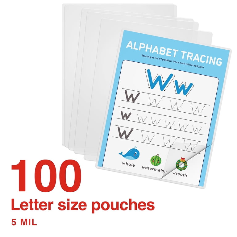 Staples Thermal Laminating Pouches, Letter Size, 5 Mil, 100 Pack photo 2