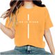 thumbnail image 1 of Camisetas de Cuello de Tripulación de Manga Corta para las Mujeres Cartas de Impresión de Pascua Camiseta de Manga Corta, Spandex de Poliéster, 1 of 5