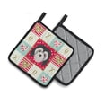 thumbnail image 2 of Lowchen Little Lion Dog Love Pair of Pot Holders, 2 of 4
