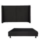 thumbnail image 1 of Box Base Cama Queen Size + Cabecera Milan Negro, 1 of 7