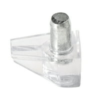 GOOHOCHY 40 PCS Heavy Duty Bracket Style Shelf Support Pegs Transparent White