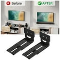 thumbnail image 3 of Metal Speaker Sliding Rail For Soundbars Construction Universal Home Cinema Accessory, 3 of 11
