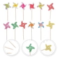 thumbnail image 2 of GOOHOCHY 24pcs Molino de viento Tapa de pluging Toppers Interesantes Adornos Torta Magdalena Topper, 2 of 7
