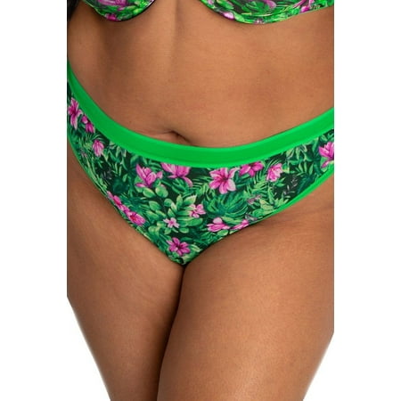 Curvy Couture Sheer Mesh High Cut Thong 1312