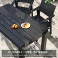 thumbnail image 3 of Wingyz 7-Piece Patio Dining Table Sets, Outdoor Dining Furniture Set with Umbrella Hole Cut-Out Table and 6 Chairs, Black, 3 of 8