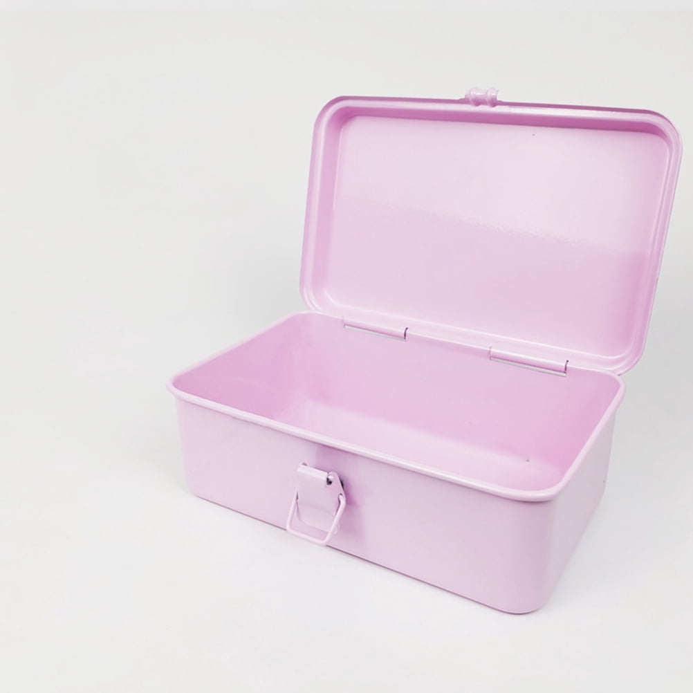 SHIYUU Metal Tool Box with Lock for Mechanics and Car Tools Storage