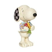 Enesco Jim Shore Mini Snoopy with Flowers Figurine 3"