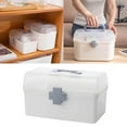 thumbnail image 2 of Ikeay Box, Box Double Layer with Handle Removable Tray Portable Large Capacity Emergency Kit Container Organizer, Food Storage, 2 of 6