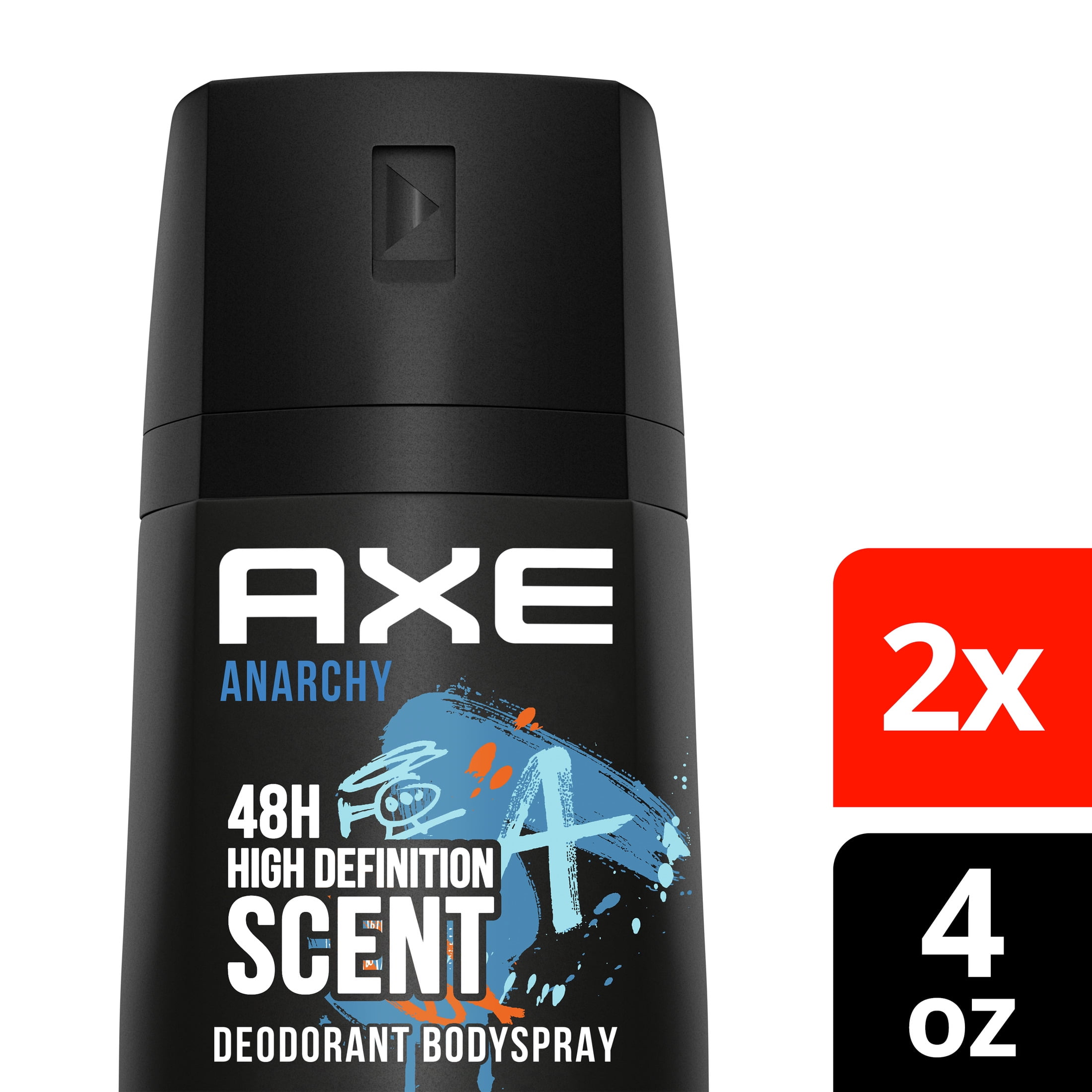 AXE Dual Action Body Spray Anarchy Pomegranate & Sandalwood Mens Deodorant Formulated Without Aluminum Long Lasting Odor Protection oz, Twin Pack -