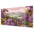 thumbnail image 2 of Designart "Fragrant Blossoms in Purple Lilac I" Floral Metal Art Print Set, 2 of 5