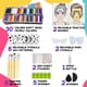 thumbnail image 3 of Kit de pintura facial OPHIR Rainbow Water Activated para niños, 3 of 6
