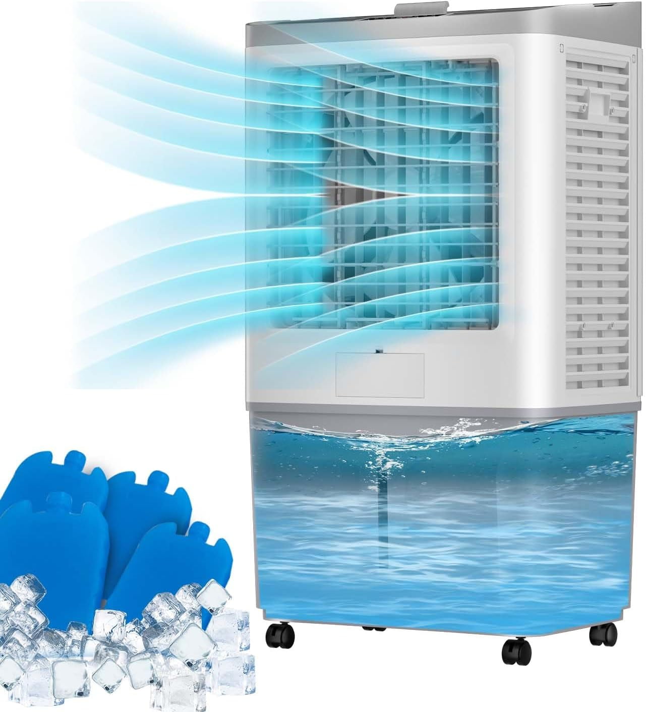 Linor 3In1 Evaporative Air Cooler, 3531CFM Swamp Cooler for Indoor