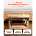 thumbnail image 2 of KFFKFF Workbench Corner Bracket Kit, 6.50 x 6.50 x 6.50 inch / 165 x 165 x 165 mm, 2204lbs/1000kg Load Capacity, Durable Steel Angle Brackets with Screws, Ideal for Desk, Workshop Table, or Platform, 2 of 9