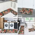 thumbnail image 5 of Pioneer Flower Floral Print Pattern Kitchen Rugs Sets Of 2,Anti Fatigue Kitchen Mat Rugs Non Slip Washable,Decorative Kitchen Floor Mats for Kitchen,Sink,Laundry,17"x30"+17"x47", 5 of 7