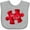 AC-Heather Grey, variant on Inktastic Autism Awareness Be Kind Red Puzzle Piece Boys or Girls Baby Bib