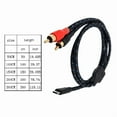 thumbnail image 5 of TypeC to 2 RCA Cable,UsbC Male to Two RCA Male Converter, 5 of 20