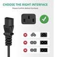 thumbnail image 2 of AC Power Cord Cable Compatible with Brother MFC-L5850DW MFC-L6750DW All-In-One Printer, 2 of 3