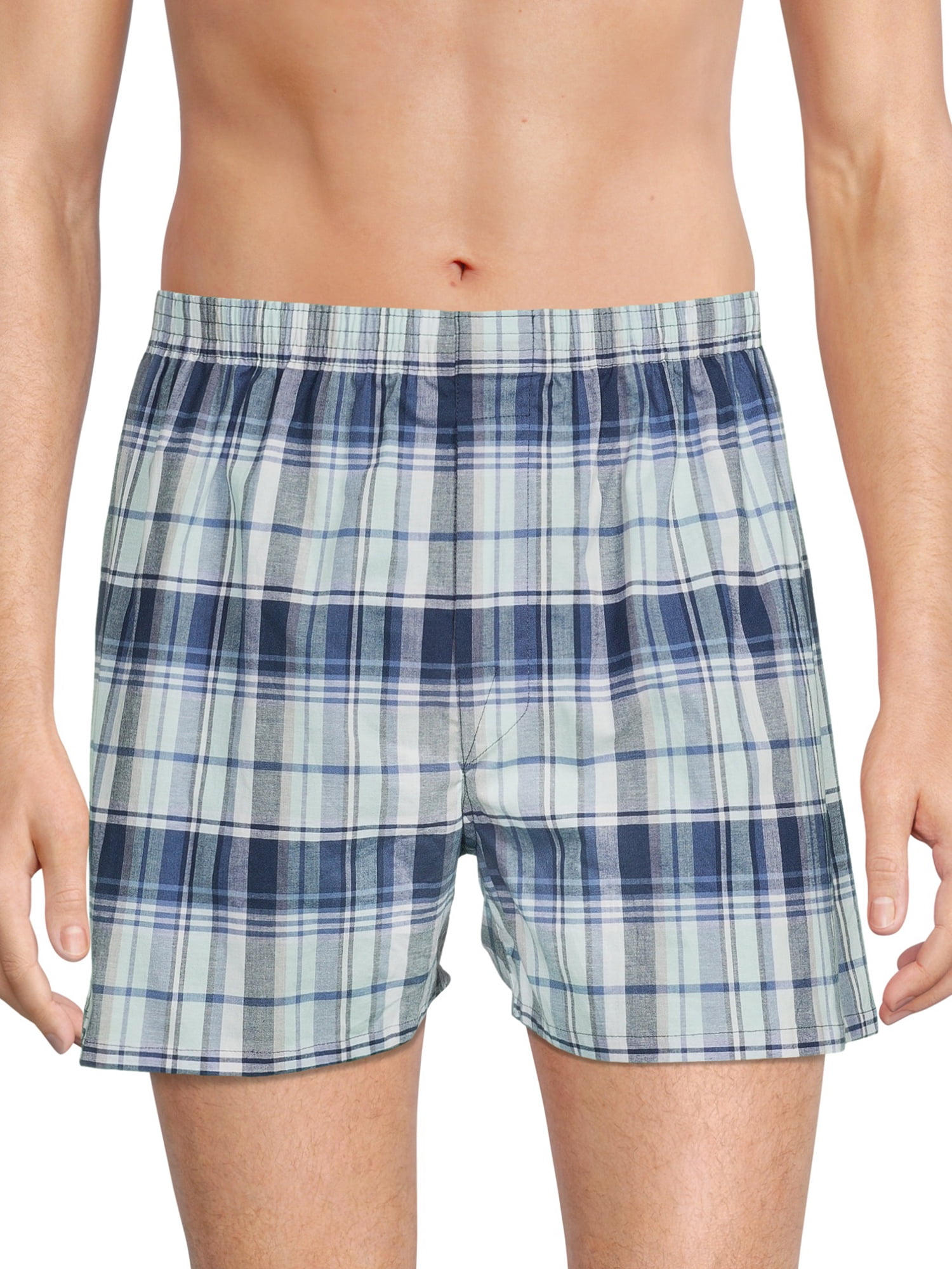 George Men's Moisture-Wicking Stretch Woven Boxers, 6-Pack, Sizes S-3XL