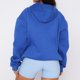 thumbnail image 5 of Sudadera Jersey básico informal con hombros caídos para mujer, jersey de talla grande, atuendo diario sencillo Ygjytge Azul T XL para Mujer, 5 of 5