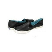 Keds Women's Crashback Leather Fashion Sneaker,Black,8.5 M US