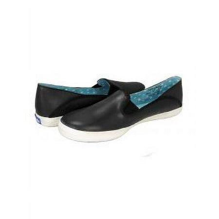Keds Women's Crashback Leather Fashion Sneaker,Black,8.5 M US