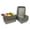 Antique Grey, variant on 12 Pack Handmade Handwoven Dark Brown Bamboo Baskets – 8” Rectangular Organizers for Desk, Pantry, Bathroom, Small Item Storage, or Decorative Display – Bulk Supply Set