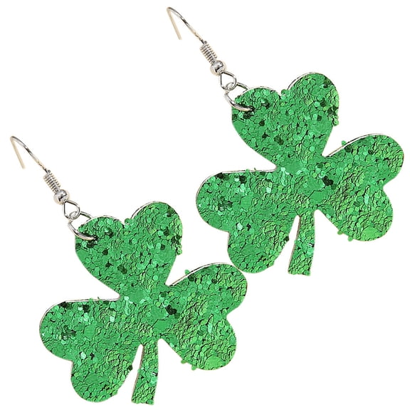 LOLIPPYY Women's Earrings PU St Patrick's Day Jewelry Accessories Ideal for Costumes and Everyday Wear