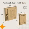 thumbnail image 4 of Hampden Furnishings Felix Collection 18-Inch Steel Stool with Backrest, Black, AssemblyReady, 4 of 5