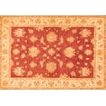 thumbnail image 1 of Ahgly Company Indoor Rectangle Oriental Orange Traditional Area Rugs, 5' x 7', 1 of 1