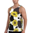 thumbnail image 2 of Haiem Sunflowers Country Men Workout Tank Top Gym Bodybuilding Sleeveless Muscle T Shirts Athletic Tank Breathable Workout Shirt-Small, 2 of 9