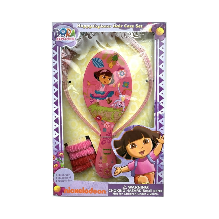 Dora the Explorer Dora and Boots Pink Colored Plastic Hairbrush