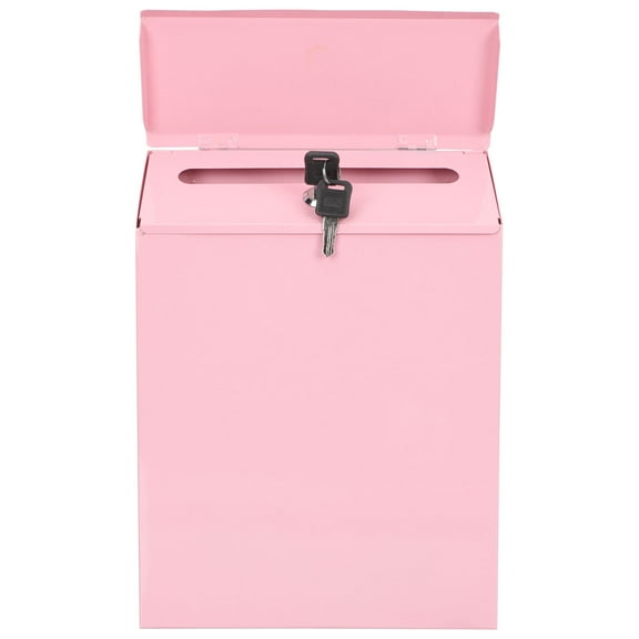 Pawsdot Hanging Outdoor Mail Box Iron Pink Residential Mailboxes 1Pcs