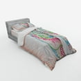 thumbnail image 2 of Ambesonne Ocean Bedding Set 3 Pcs, Seashells Ornate Vivid, Twin XL, Pink Blue Green, 2 of 2