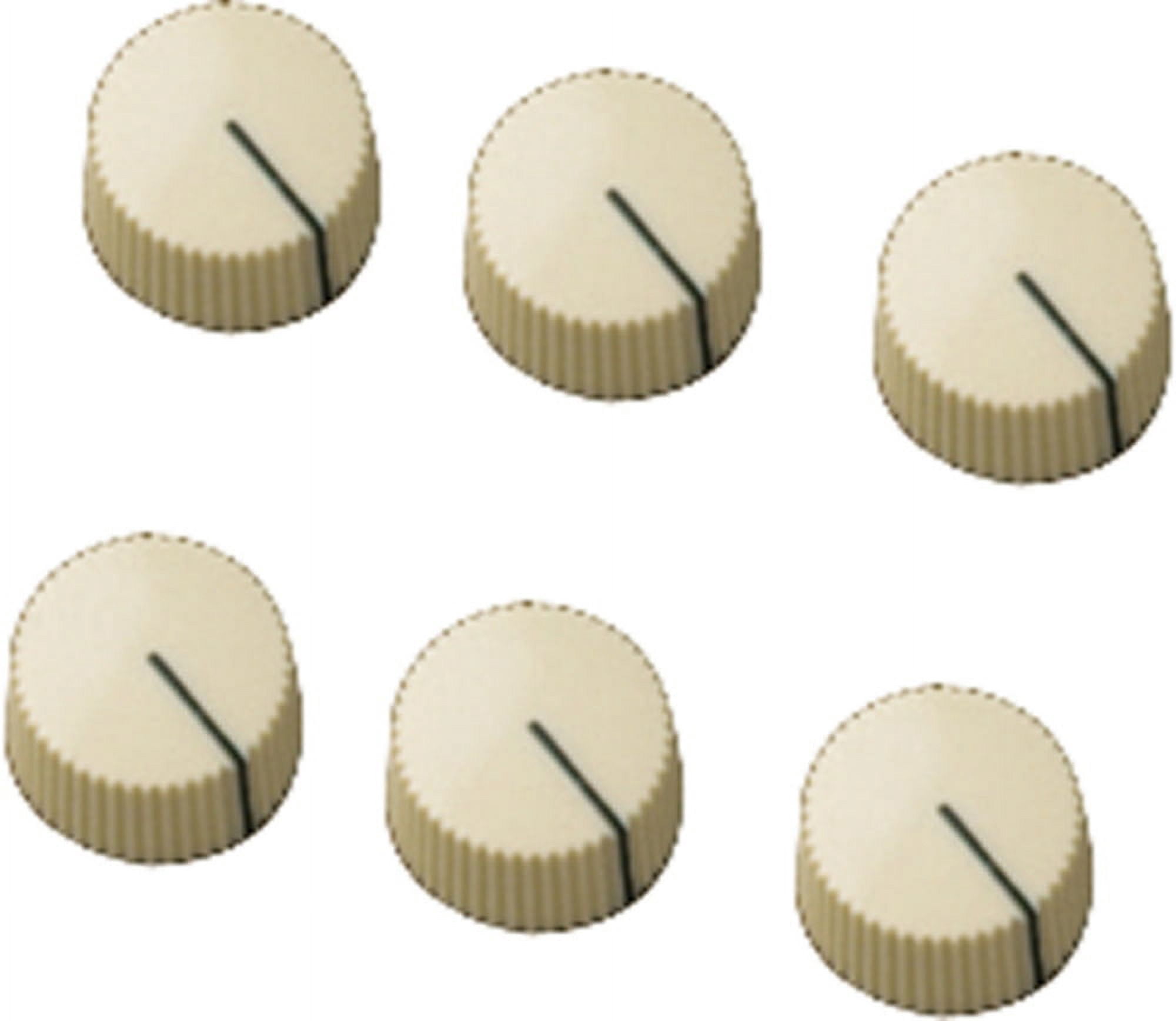 Fender Vintage Radio Amplifier Knobs w/Set Screw Set of 6, Cream #0990933000