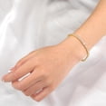 thumbnail image 2 of Tennis Bracelet for Women|3MM Cubic Zirconia|White/Yellow Gold Plated Bracelets|4-Prong-Setting CZ|Size 6.5-8.5 Inch, 2 of 7