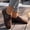 Brown, variant on Willtoo Women's Retro Split-Toe Flats, Adjustable Buckle Strap Splicing Casual Loafers, Fashion Comfort Daily Walking Shoes