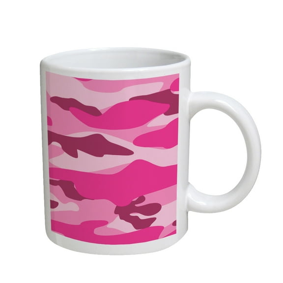 KuzmarK Coffee Cup Mug 11 Ounce - Camoflauge for Girls