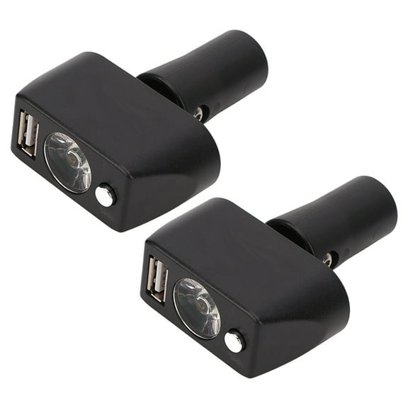 2X Electric Wheelchair Light 3 Pin XLR,USB Charging Adjustable Angle LED Power Wheelchair Lighting Controller for Night