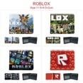 thumbnail image 2 of Virtual World ROBLOX Game Peripheral billetera estampada para hombres y mujeres, tarjetero corto medio plegable, monedero de dibujos animados, cuero, 2 of 4