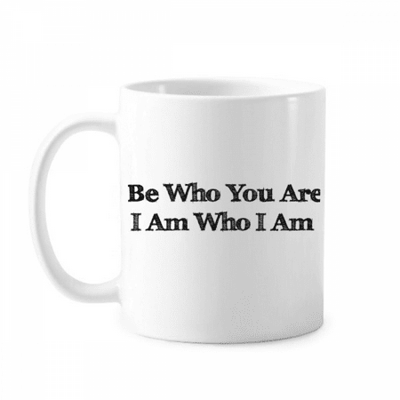 

Be Yourself Inspirational Quote Mug Pottery Cerac Coffee Porcelain Cup Tableware