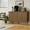 Walnut, variant on TOPCOMFY Buffet Cabinet with Storage, Multifunctional Storage Cabinet with 4 Doors, Modern Sideboard Buffet Credenzas for Living Room - Black