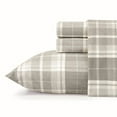 thumbnail image 1 of Laura Ashley Mulholland Plaid Sheet Set, King, Grey, 1 of 10