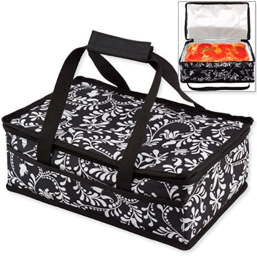 Dawhud Direct Insulated Casserole Travel Carry Bag X516 Black and White