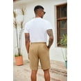 thumbnail image 4 of COOFANDY Men's Flat Front Shorts Casual Classic Fit 7" Elastic Waist Drawstring Walking Shorts with Pockets, 4 of 10