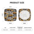 thumbnail image 5 of Rateoe Retro Excavator Pattern Square Couch Cushion Covers, Sofa Furniture Protector Slipcover with Bottom Tie rope, Soft Non-Slip Non-Wrinkle Non-Sticky-Two Pieces, 5 of 7