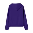 thumbnail image 4 of Resicozy Zip Up Hoodie Women Oversized Long Sleeve Sweatshirts Comfy Lightweight Y2k Jackets Loose Fit Hooded Sweatshirt Dark Purple S, 4 of 6