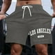 thumbnail image 1 of WILLBEST Pantalones Cortos Casuales para Hombre, para Uso Diario, con Estampado de Letras, Cómodos y Elegantes, para Verano, para Ir de Compras Por La Calle y Relajarse., 1 of 3