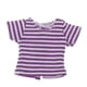 thumbnail image 2 of Camisa de rayas de muñeca Hugo Accesorio de Ropa Casual púrpura, 2 of 9
