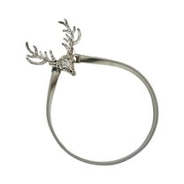 Cheapark Christmas Deer Curtain Tie Backs - Adjustable for Thin/Thick Curtains, Home/Office Decor for Christmas Holiday