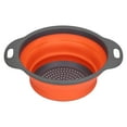 thumbnail image 4 of Collapsible Drain Basket, Anti-oxidation Long-lasting Washing Basket Kitchen  For Vegetable Colander For Kitchen Orange Small, 4 of 8